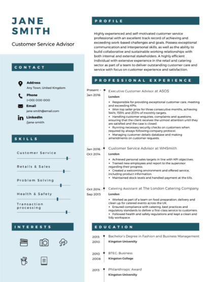 Green Theme Resume